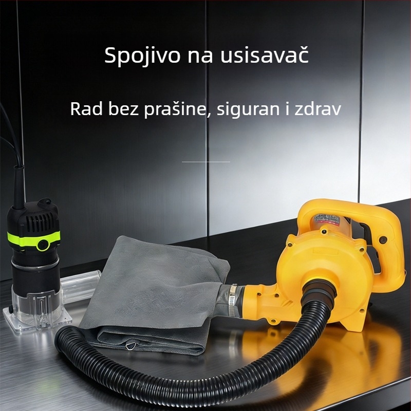 Višenamjenski mali frezer za obradu rubova, graviranje, kanalciranje i bušenje rupa u drvetu