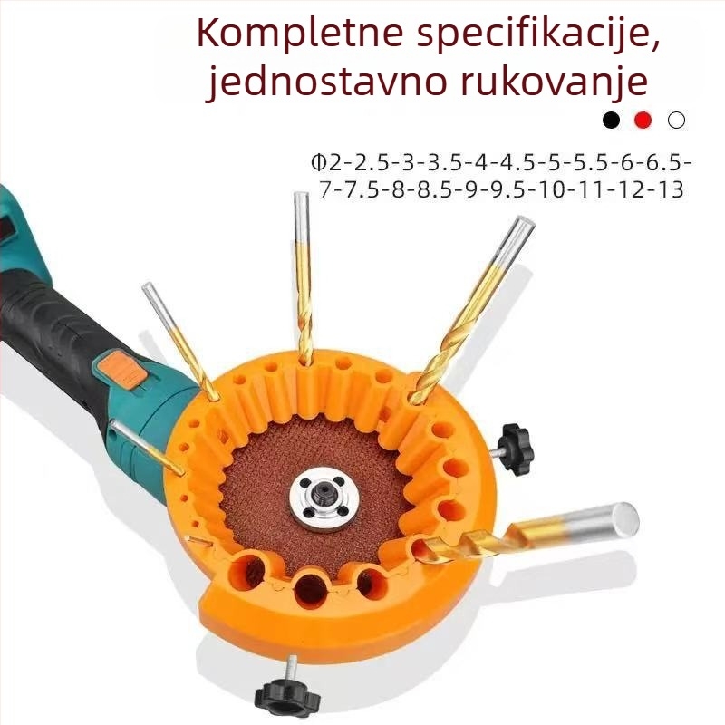 Alat za oštrenje bušilica i držač bušilica za kutnu brusilicu, novi model