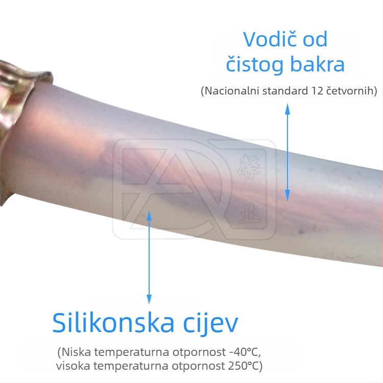 QQ150A TIG zavarački plamenik s silikonskim crijevom, kabel otporan na visoke temperature, bakreno jezgro 12 mm²