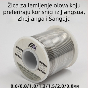No-clean žica za lemljenje s jezgrom smole, olovni, visok sjaj cinka, za popravke, 500 g