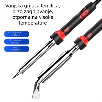 Električna spajalica s vanjskim grijanjem, 80–200W, s LED lampom, visokoučinkovit alat za elektroniku