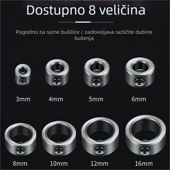 Kružnica za pozicioniranje bušilice 3-16 mm s limiterom i fiksnim prstenom za optičku os