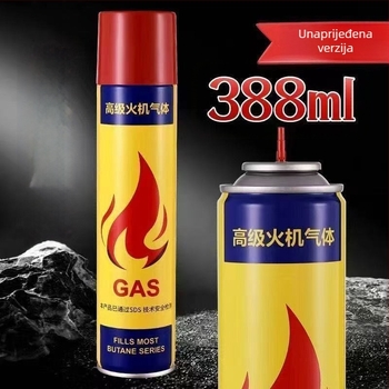 Mingyang 400 ml butan plin za upaljače s plastičnim ventilom Wolong