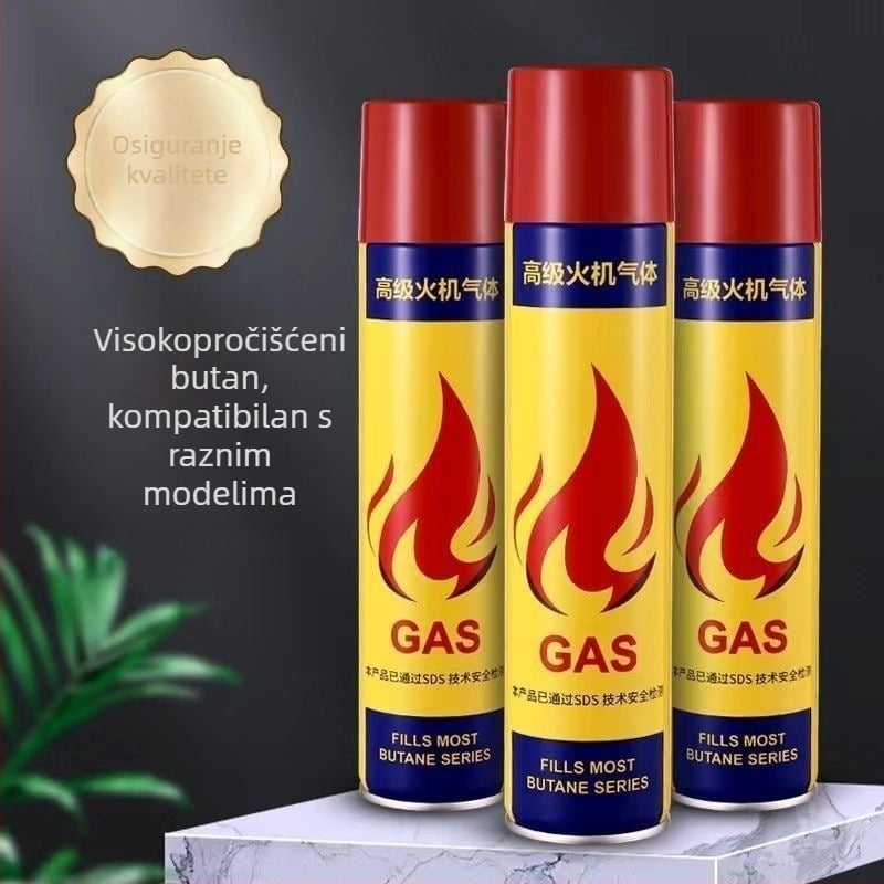 Mingyang 400 ml butan plin za upaljače s plastičnim ventilom Wolong