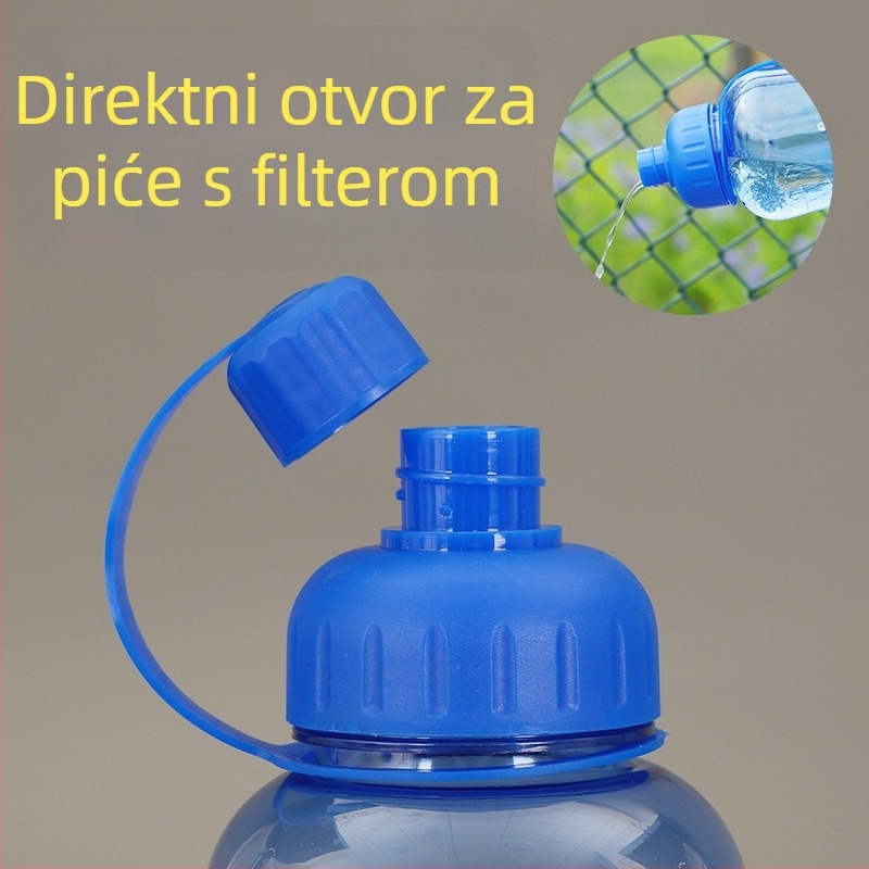 Rich Ocean plastična čaša velikog kapaciteta za otvorene aktivnosti, s mjernom skalom i dinamičnim logom s motivom lista