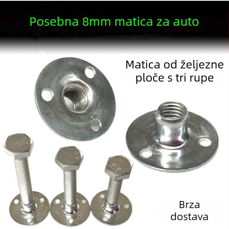 Set brav za stražnja vrata izoliranog kamionskog kontejnerskog prostora – lijevani dijelovi, vijci s tri otvora i matice