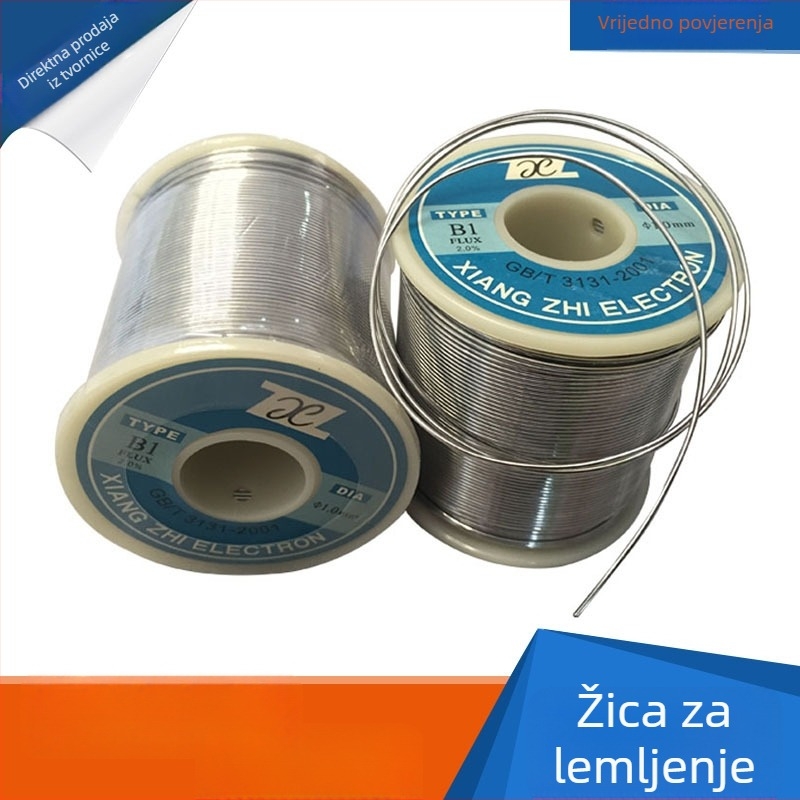 Žica za lemljenje 0,8 mm, legura 45/55, rosin jezgro, tin-olovo spajanje