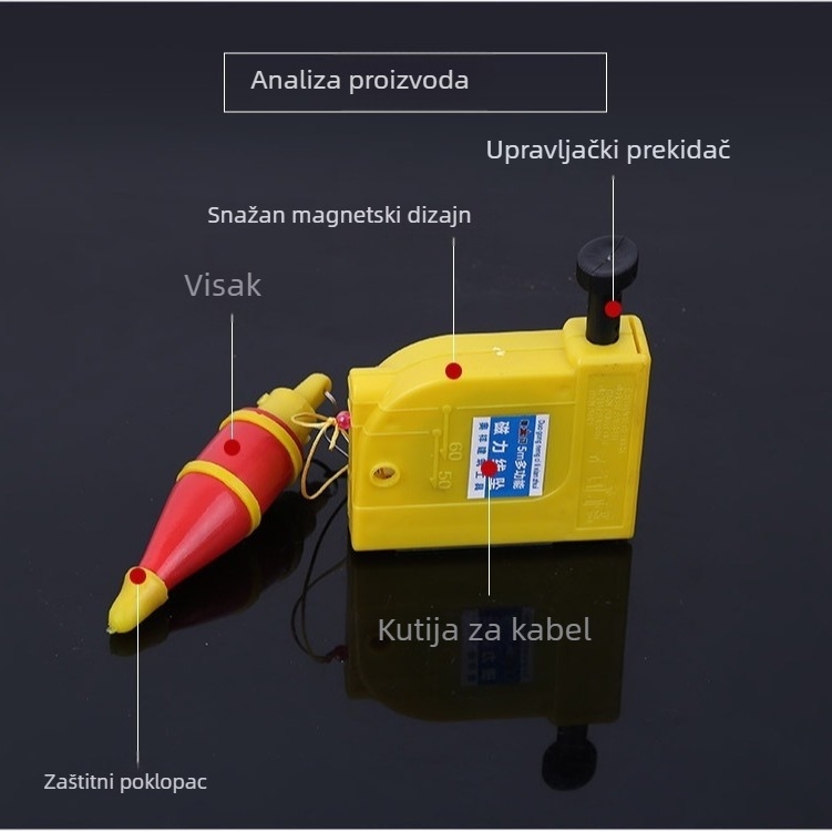 Višenamjenski magnetski utezi za viseću liniju s magnetskim čekićem, duljine 3 m, 5 m i 6 m