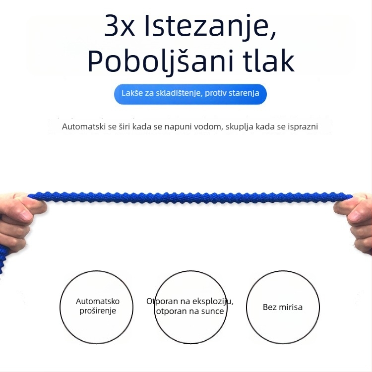 Teleskopsko crijevo za pranje automobila, pištolj za vodu visokog tlaka za čišćenje, navodnjavanje vrtova