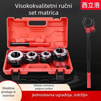 62-tip galvanizirane cijevi, ručni stroj za navoj, alat za navoj cijevi, kliješta za vanjski navoj vodovodne cijevi