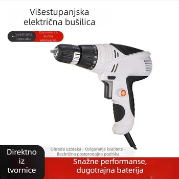 Električna bušilica u ruci s podešavanjem brzine i momenta – ručna bušilica i odvijač, s više brzina