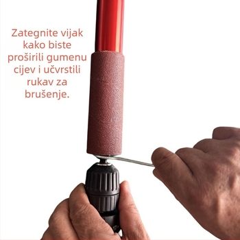 Šipka za poliranje drveta, metala, plastike, stakla i kamena; mini brusilica s remenom; pribor za bušilicu; pretvarač za litijsku bušilicu
