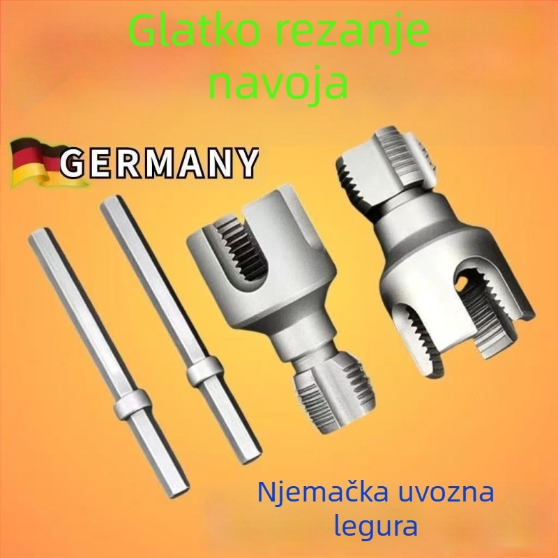 Set alata za navoj PVC cijevi – unutarnji i vanjski navoj, univerzalni alat za navoj za PPR cijevi, 1/2 i 3/4 inča
