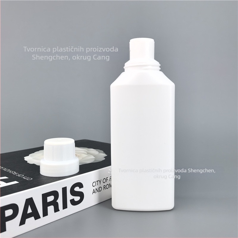 Kvadratna PE plastična boca za deterdžent za rublje, gel za tuširanje i omekšivač – 400ml/500ml