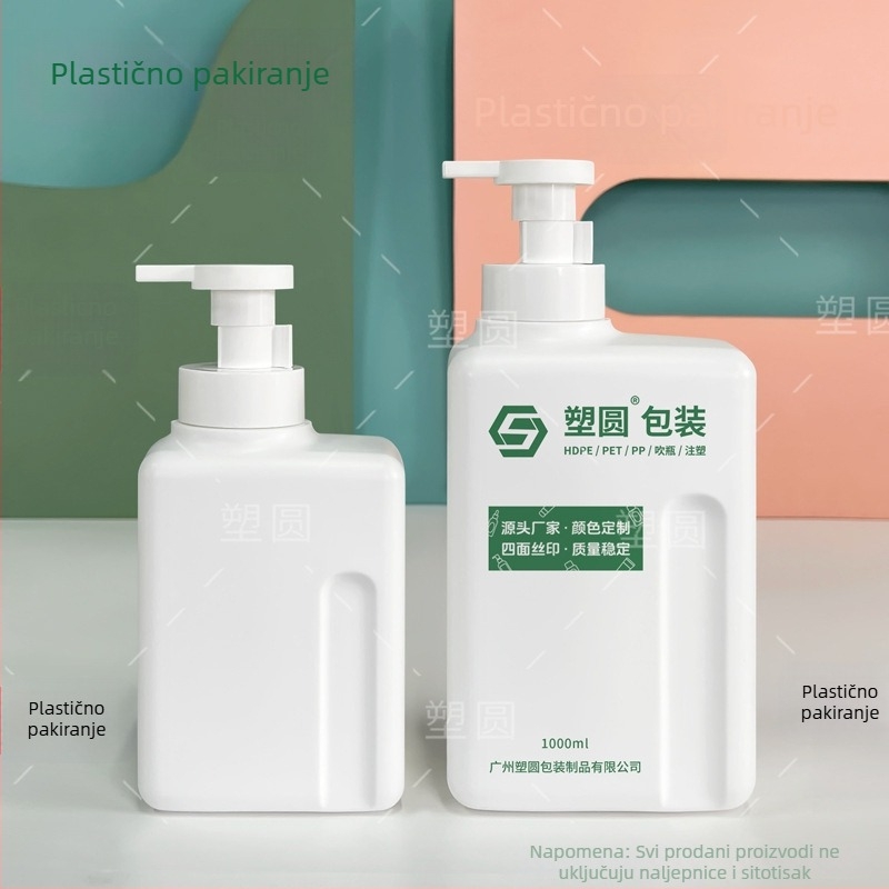 HDPE boca s pumpom, okruglog ramena, 600 ml ili 1000 ml, boca za deterdžent / tekućina za pranje suđa, plastika