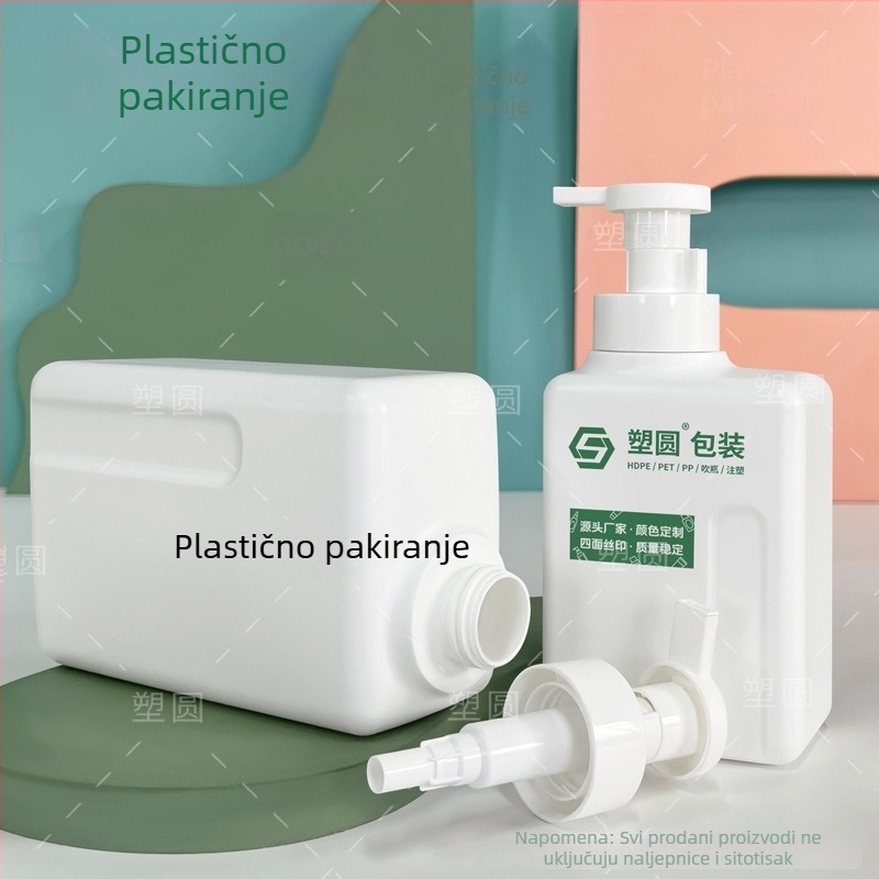 HDPE boca s pumpom, okruglog ramena, 600 ml ili 1000 ml, boca za deterdžent / tekućina za pranje suđa, plastika