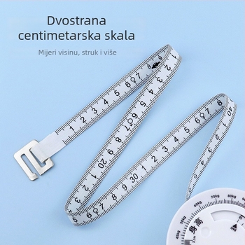 Izvlačna plastična mjera trake s dvostrukom skalom, BMI zdravstveni indeks, duljina 1,5 m