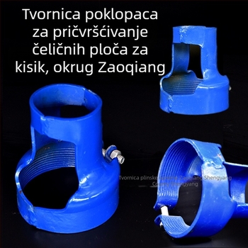 Zaštitna kapica ventila kisik cilindar, zavarena čelična ploča, fiksnog tipa s vijcima, Model B