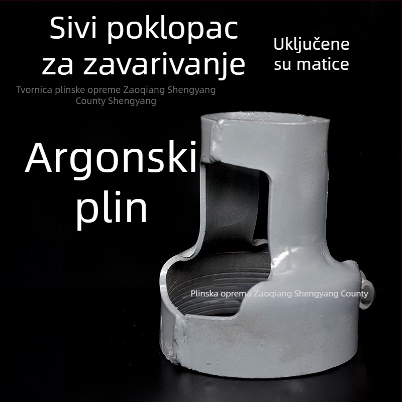 Zaštitna kapica ventila kisik cilindar, zavarena čelična ploča, fiksnog tipa s vijcima, Model B