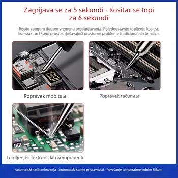 T12D+ stanica za lemljenje s reguliranom temperaturom za popravak mobitela – DIY komplet