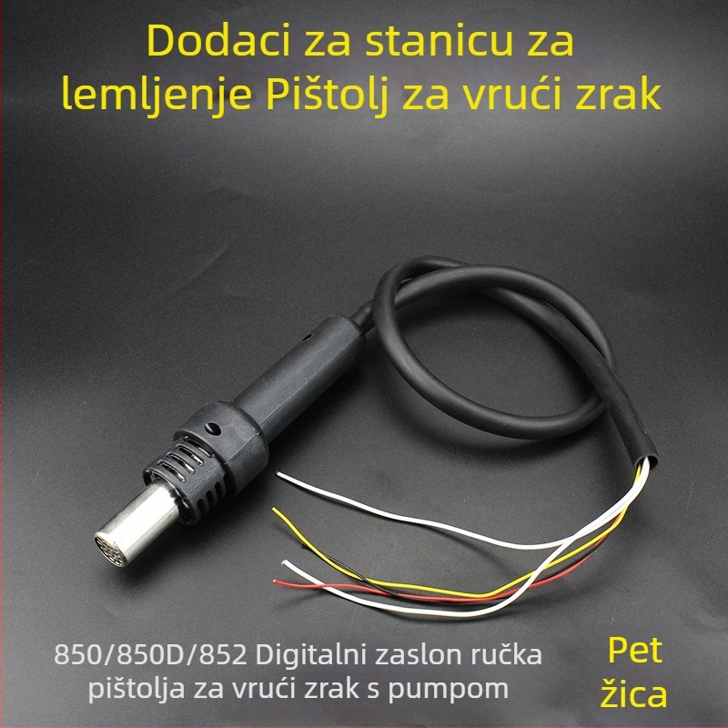 Drška za stanicu za zavarivanje toplim zrakom 850/852 – pribor za pištolu za toplinski zrak s 3 i 5 vodičima