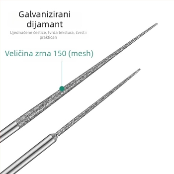 Dijamantna igla s vrhom za bušenje i graviranje, za bušenje i proširivanje rupa na žadnim perlama, budističkim perlama i biserima