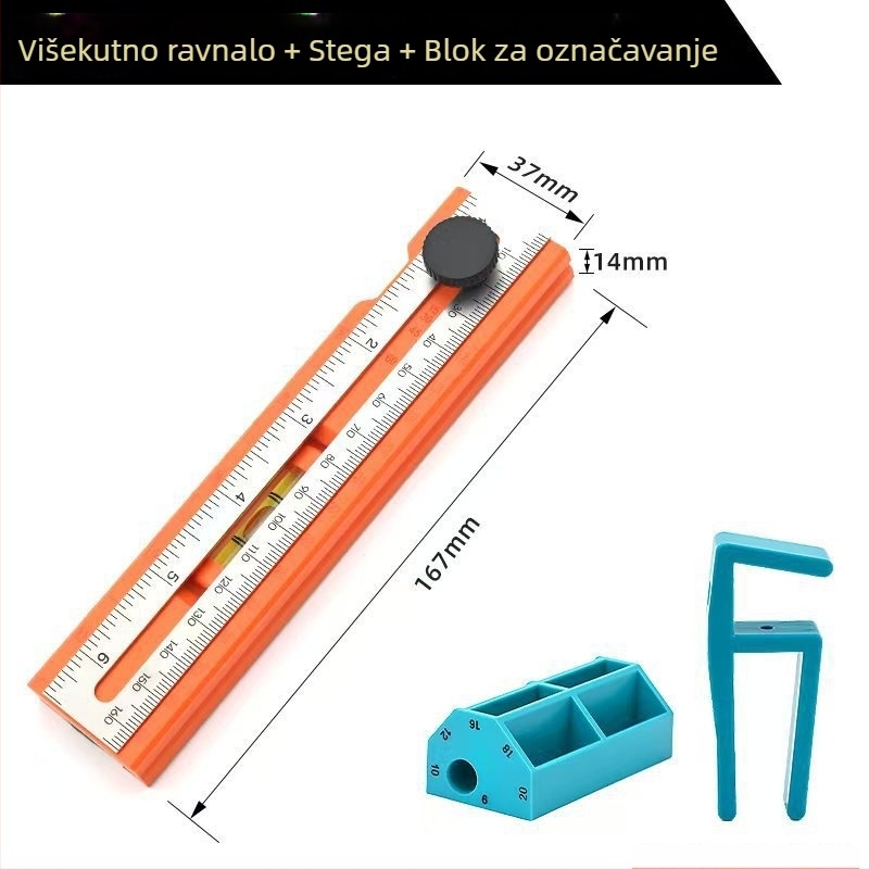 Višenamjenska pozicionirajuća linija za drvodjelstvo — paralelno označavanje, niveliranje i prilagodljiva orijentacija, visoka preciznost