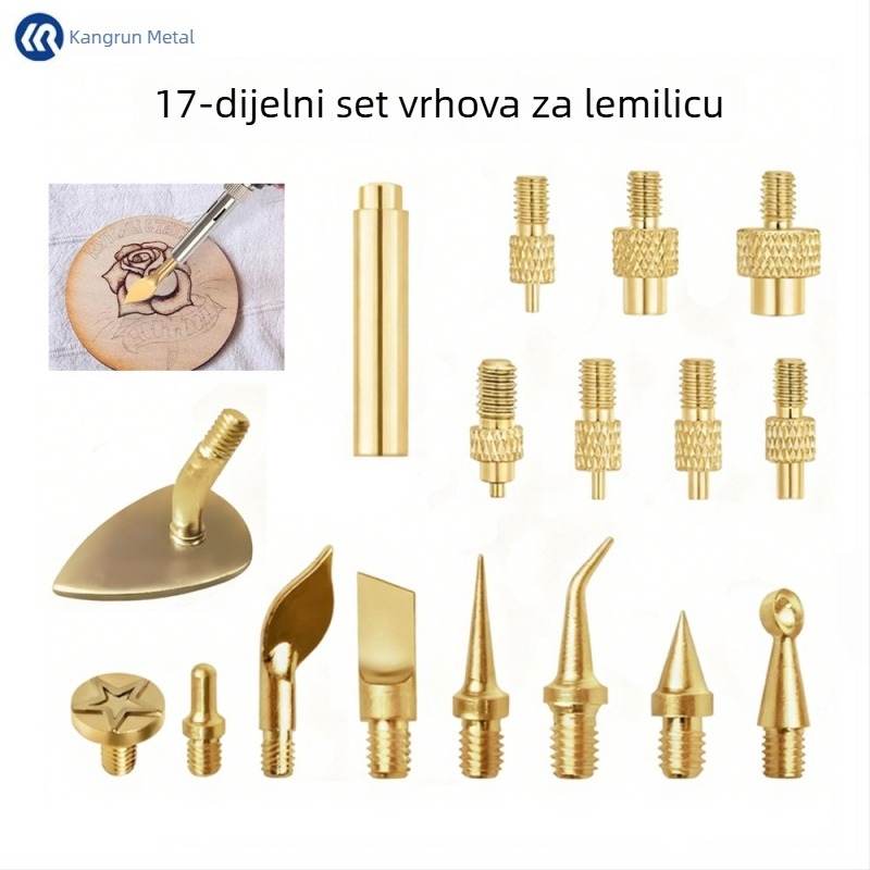 Set od 17 nastavaka za lemilicu, model 908936, za pirografiju, graviranje na drvu