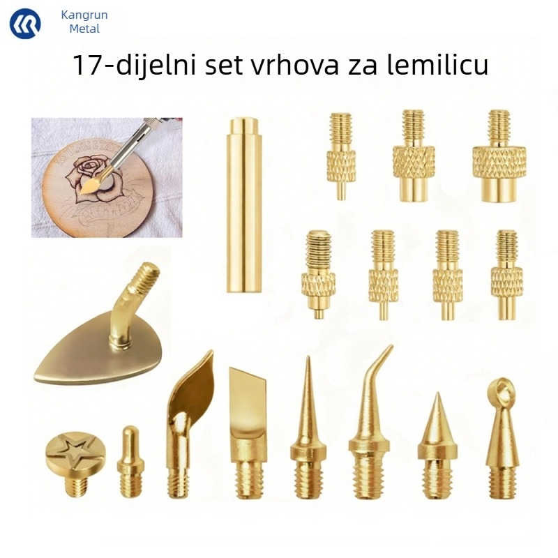 Set od 17 nastavaka za lemilicu, model 908936, za pirografiju, graviranje na drvu