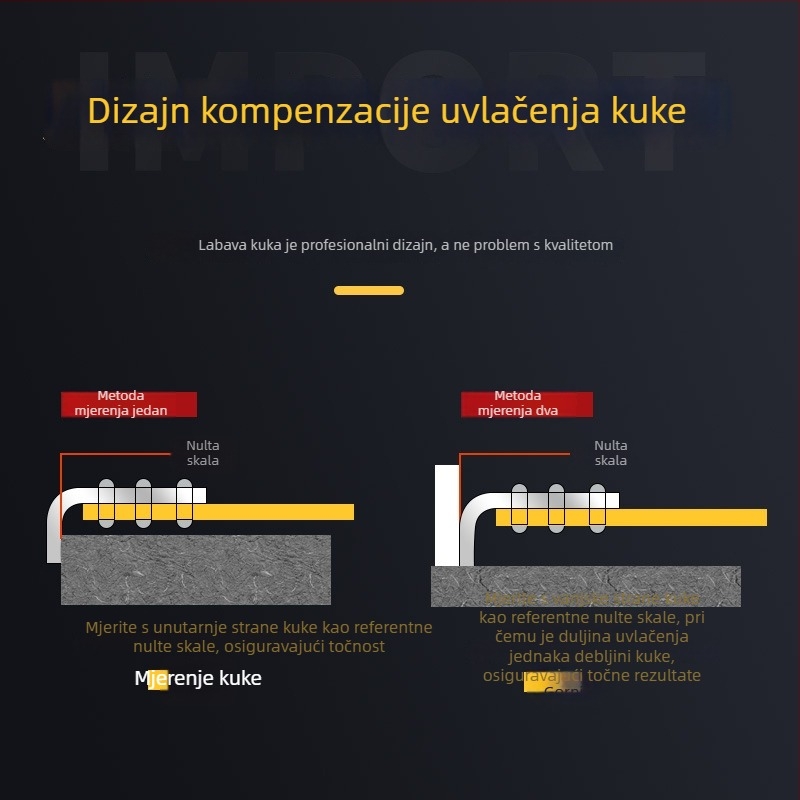 Zongtian mjerni trak, 5 m, čvrsta nehrđajuća čelična kućica, otporna na pad i habanje; dostupne duljine 3 m, 7,5 m i 10 m.