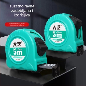 Daiyi mjeračka vrpca 5 m, metalna vrpca s kućištem 3 m, debešćena i očvrsnuta, precizno kućno korištenje