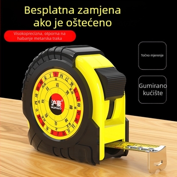 Čelična mjeračka traka 3/5/10 m, visoka preciznost za kućnu upotrebu, otporna na habanje, debela i tvrda nehrđajućeg čelika Luban mjerač