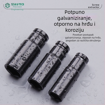Set nastavaka za električni ključ s produženim šesterokutnim glavama za pneumatski udarač, 10/15/20 komada
