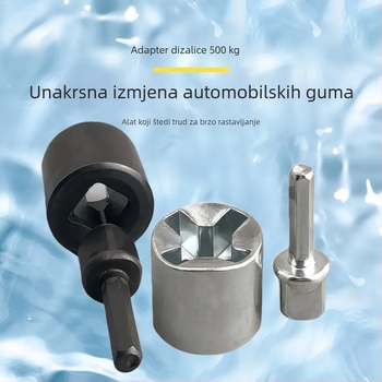 Univerzalni alat za automobil: set utičnica za demontažu guma, kompatibilan s električnim bušilom i električnim odvijačem, ušteda napora