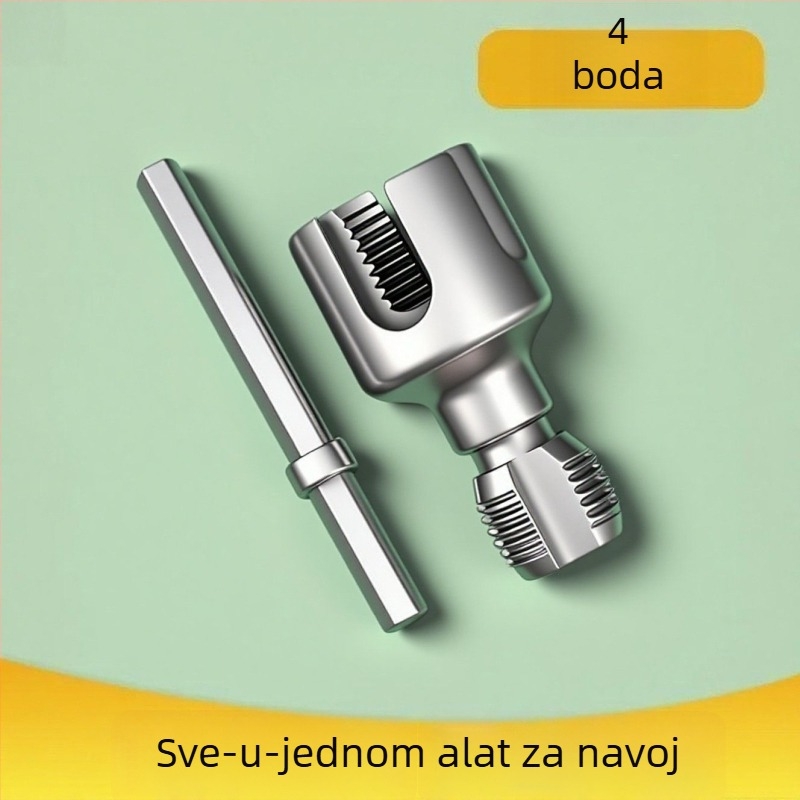 Alat za navoj cijevi od visokogos brzine čelika za unutarnje i vanjske navoje, alat za navijanje navoja, veličine 1/2", 3/4" i 1"