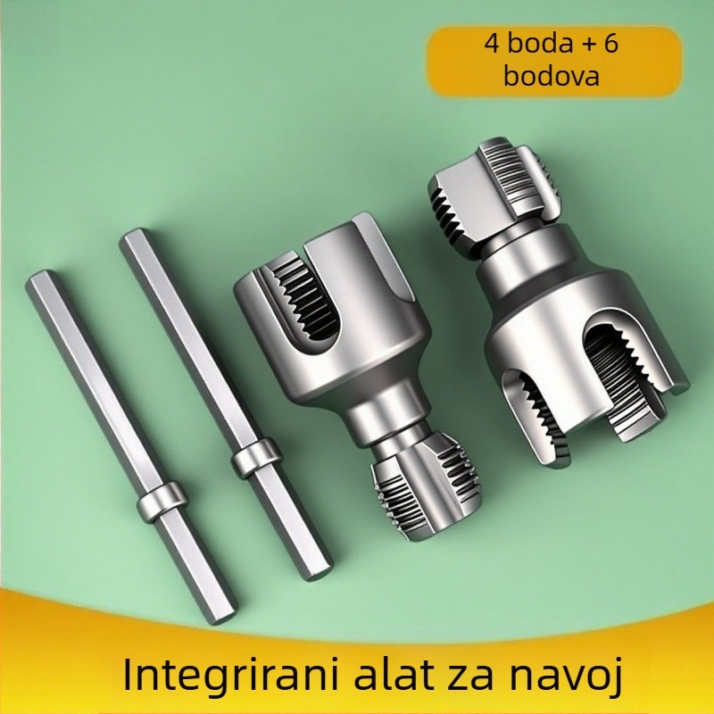 Alat za navoj cijevi od visokogos brzine čelika za unutarnje i vanjske navoje, alat za navijanje navoja, veličine 1/2", 3/4" i 1"