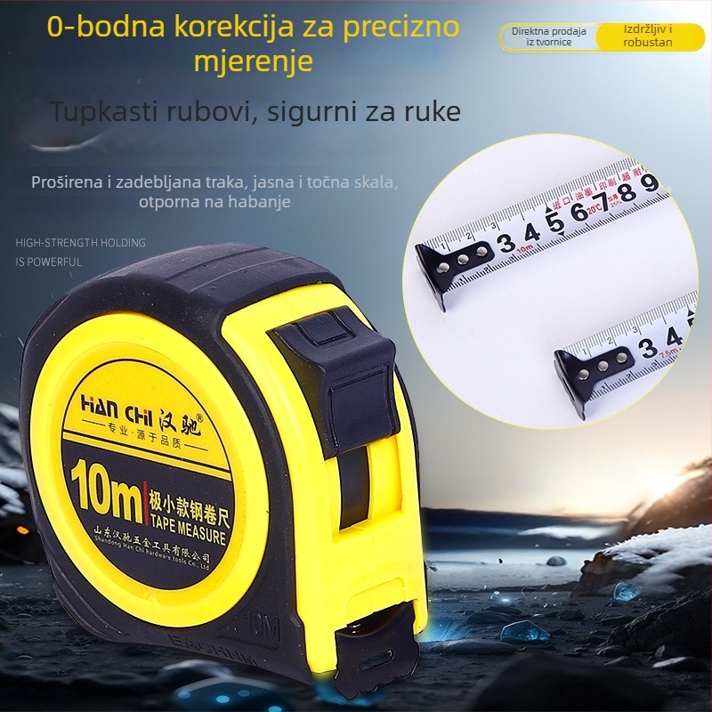 Hanchi čelična mjerna traka 3,5 m i 7,6 m, otpornost na padove, mjerni alat za kućnu upotrebu i zidarske radove