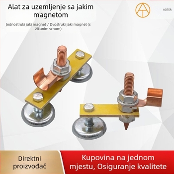 Magnetski klip za uzemljenje za zavarivanje – s jednim ili dvostrukim glavama
