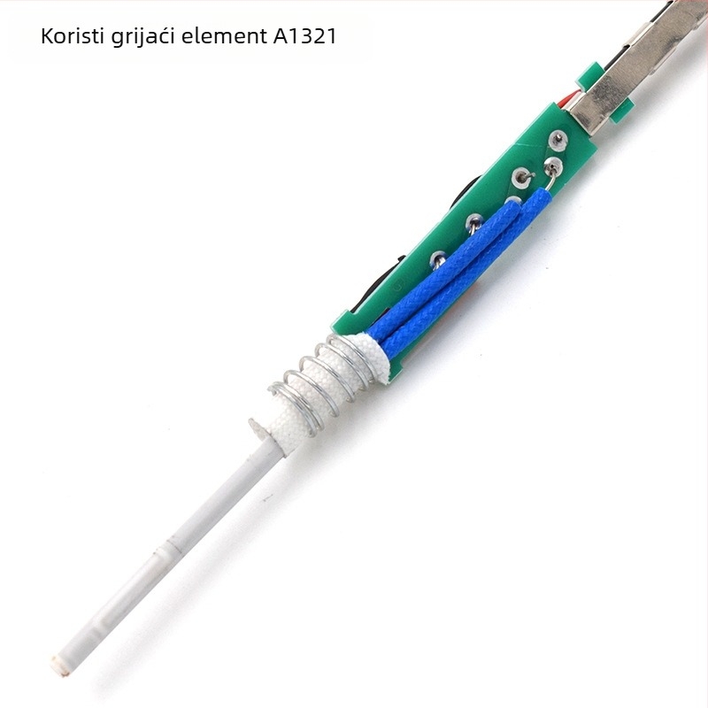 1321 Bijela ručka s LED-om za 907 električni lemilicu, antistatička ručka za stanicu za lemjenje