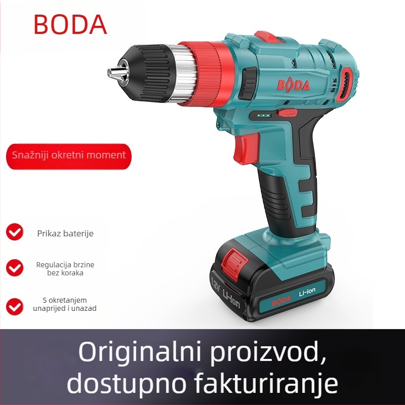 Broad 1201 Punjiva bušilica D2103-10L, motor bez četkica, 16V/21V