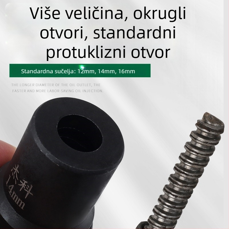 Jacko trostupanjski vodonepropusni navojni nastavak za električni odvijač, posebno prilagođen vijcima s šipkom