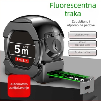 5 m debeli ojačani čelični mjerač za kućnu upotrebu, 3 m s kućištem, 10 m mjerač