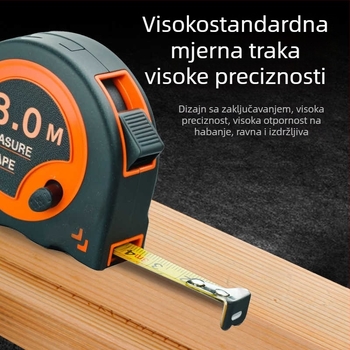 5 m debeli ojačani čelični mjerač za kućnu upotrebu, 3 m s kućištem, 10 m mjerač