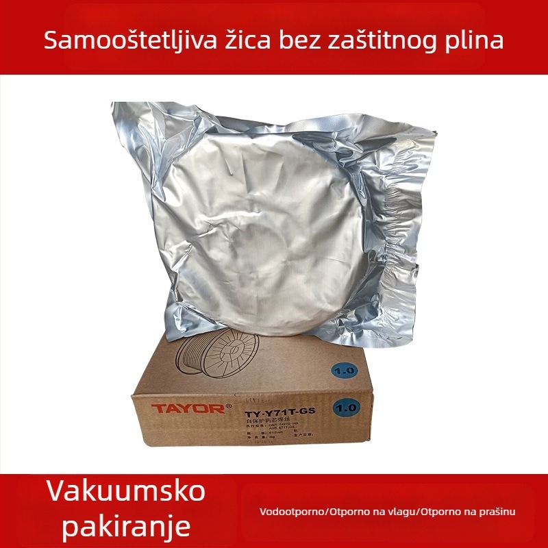 Samozaštićeni žični drut za zavarivanje s flux-core TY-Y71T-GS, 1 kg, marka Shanghai GM, bez plina