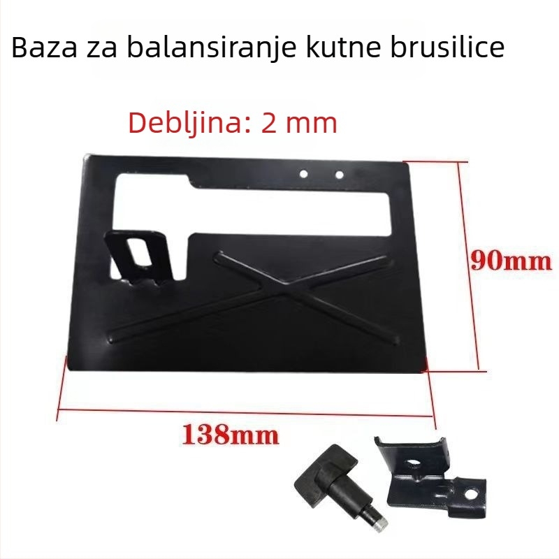 Emperor Univerzalni set alata za rezanje drveta za kutnu brusilicu, s bazom i adapterom nosača