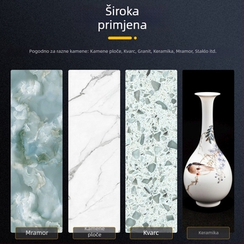 Visoko učinkovit kompozitni višenamjenski disk za rezanje kamenih ploča i keramičkih pločica, suhi rez — za kutnu brusilicu, izdržljiv, zaštita rubova