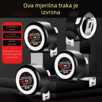 5 m debeli mjerni trak, otporan na habanje, visoka preciznost, automatsko zaključavanje, kutija mjere 10 m, kompaktna verzija 7,5