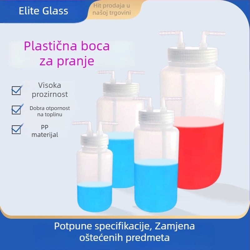 Polikarbonatno uređaj za ispiranje plinova i spremnik za prikupljanje plinova, 125/250/500/1000 ml