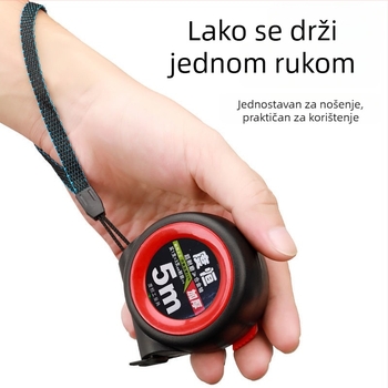 Mjerna traka od nehrđajućeg čelika sa samozaključavajućim mehanizmom, duljine 3 m, 5 m, 7,5 m i 10 m