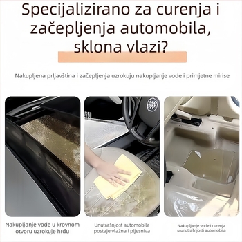 Četka za čišćenje otvora odvodnje na krovu automobila, univerzalno čišćenje odvodnje, gumeni zaštitni trak protiv sudara